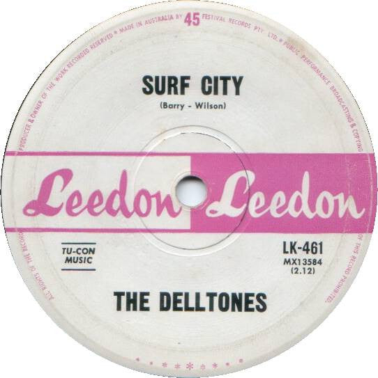 The Delltones : Hangin' Five (7", Single)