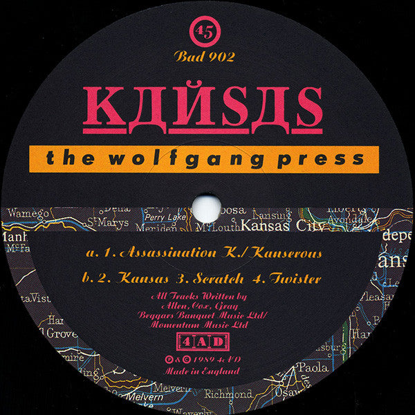 The Wolfgang Press : Kansas (12", EP)