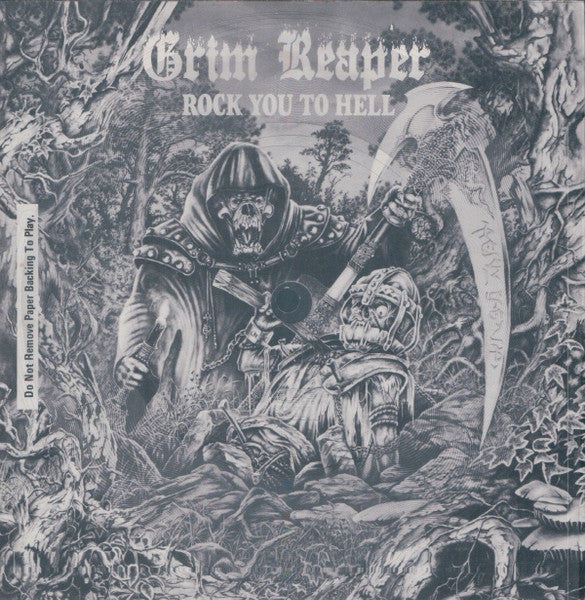 Grim Reaper (3) : Rock You To Hell (Flexi, 7&quot;, Card, Smplr)