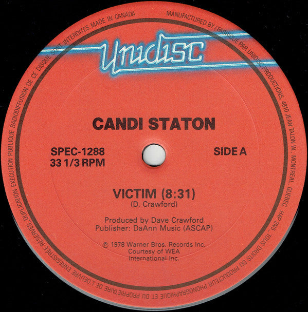 Candi Staton / Fern Kinney : Victim / Groove Me (12")