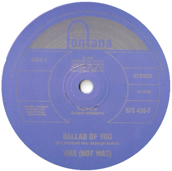 Was (Not Was) : Papa Was A Rolling Stone (7", Single)