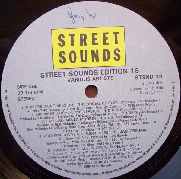 Various : Street Sounds Edition 18 (LP, Comp)