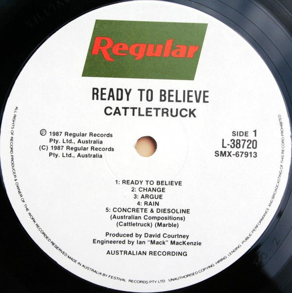 Cattletruck : Ready To Believe (LP, Album, Gat)