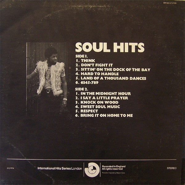 Unknown Artist : Soul Hits (LP, Album)