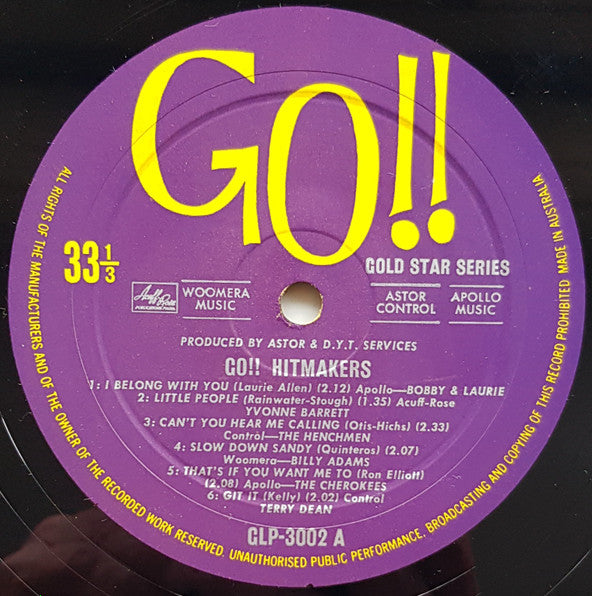 Various : Go!! Hitmakers (LP, Comp)