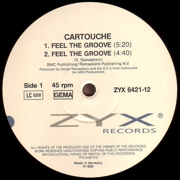 Cartouche : Feel The Groove (12", Maxi)