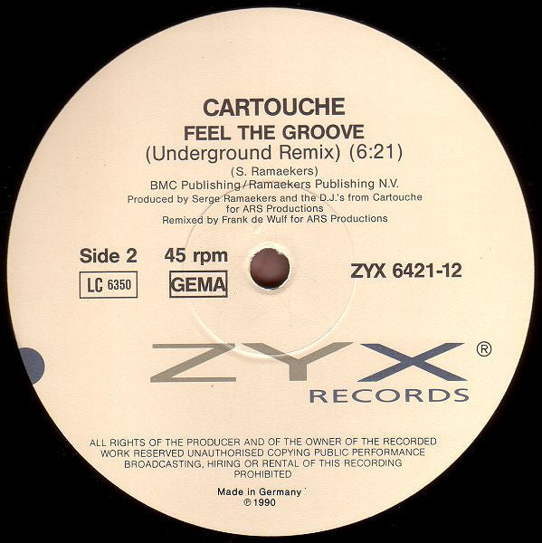 Cartouche : Feel The Groove (12", Maxi)