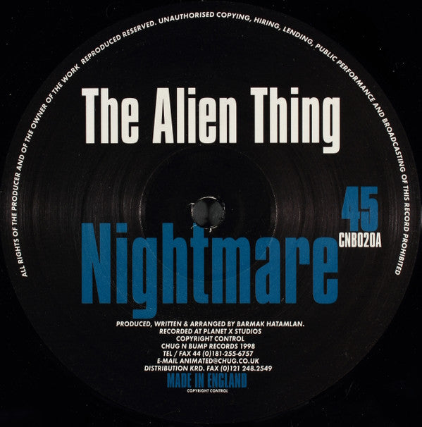 The Alien Thing : Nightmare (12&quot;)