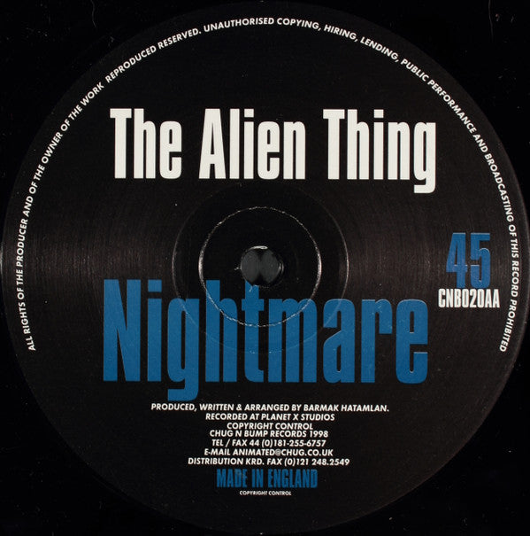The Alien Thing : Nightmare (12")