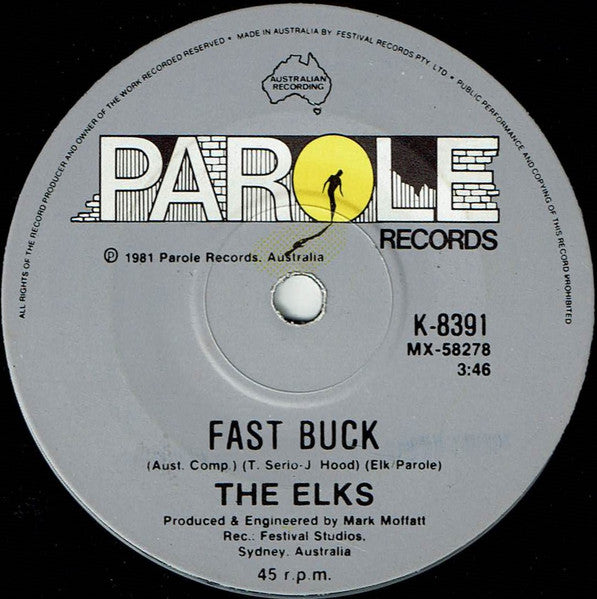 The Elks (2) : Party Girl (7", Single)