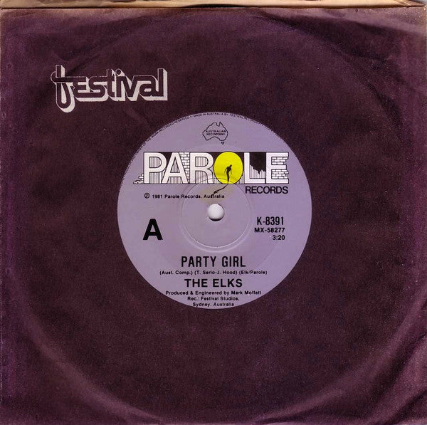 The Elks (2) : Party Girl (7", Single)