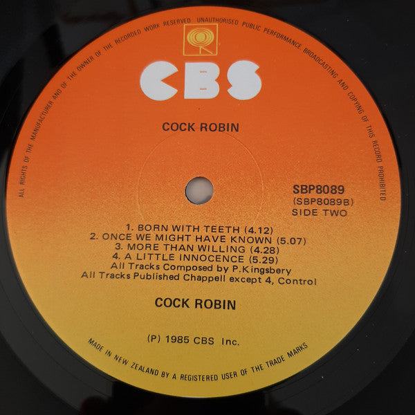 Cock Robin : Cock Robin (LP, Album)