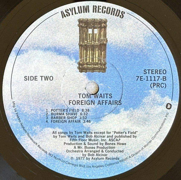 Tom Waits : Foreign Affairs (LP, Album, PRC)