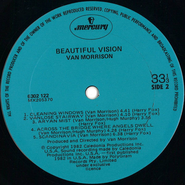 Van Morrison : Beautiful Vision (LP, Album)