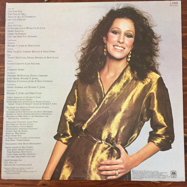 Rita Coolidge : Satisfied (LP, Album)