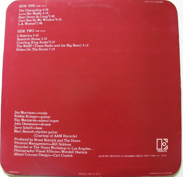 The Doors : L.A. Woman (LP, Album, RP, Pit)