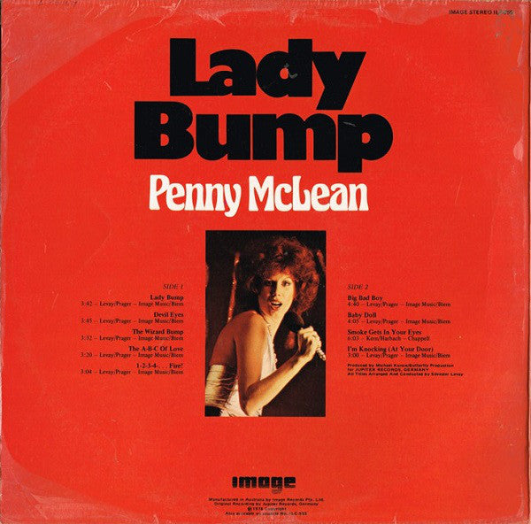 Penny McLean : Lady Bump (LP, Album)