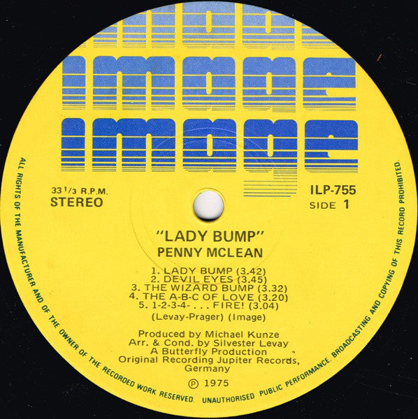 Penny McLean : Lady Bump (LP, Album)