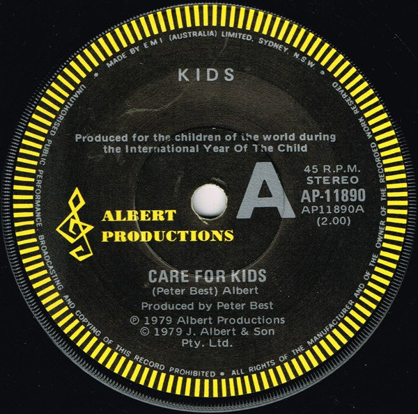 Kids (2) : Care For Kids (7")