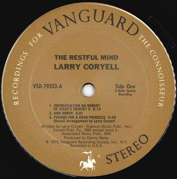 Larry Coryell : The Restful Mind (LP, Album)