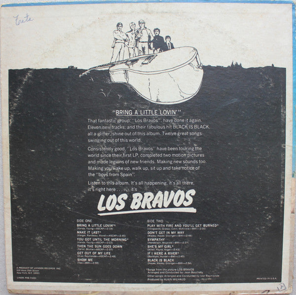 Los Bravos : Bring A Little Lovin' (LP, Album)