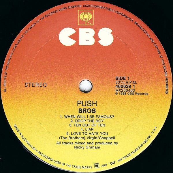 Bros : Push (LP, Album)