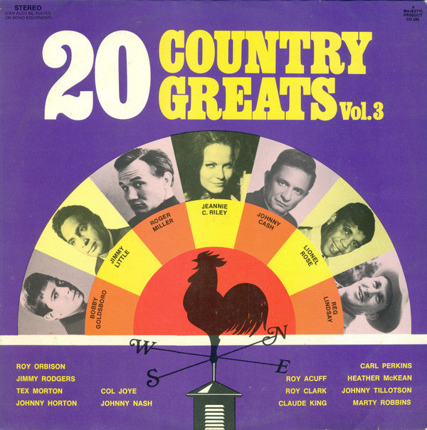 Various : 20 Country Greats Vol. 3 (LP, Comp)