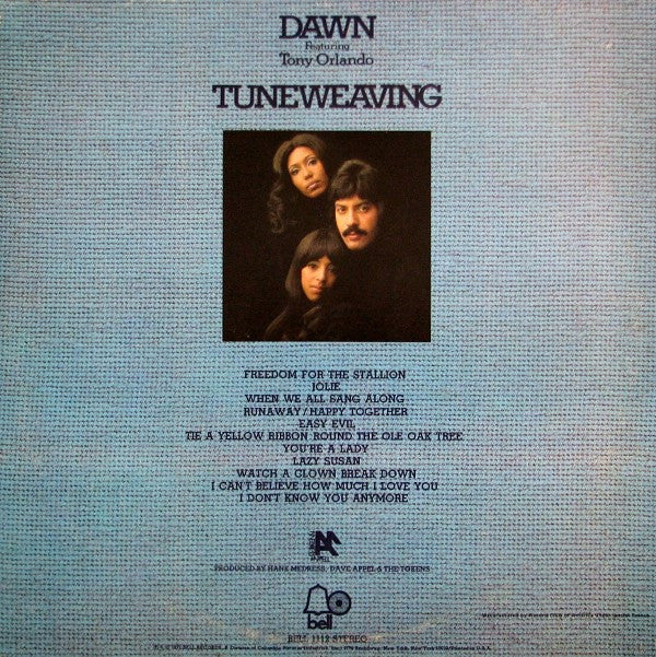 Dawn (5) Featuring Tony Orlando : Tuneweaving (LP, Album, Club, PR)