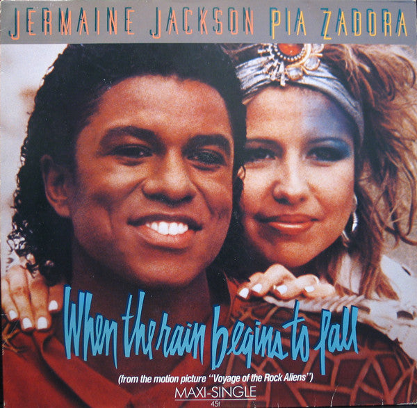 Jermaine Jackson &amp; Pia Zadora : When The Rain Begins To Fall (12&quot;, Maxi, M/Print)