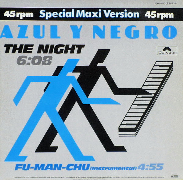 Azul Y Negro : The Night (12", Maxi)
