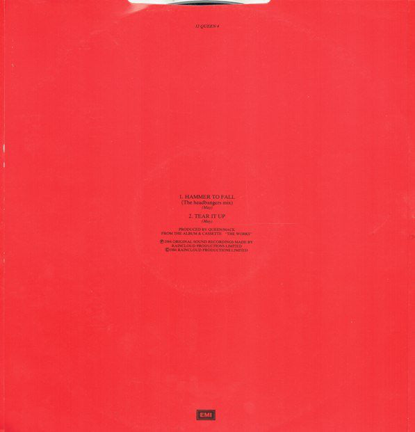 Queen : Hammer To Fall (12", Single)