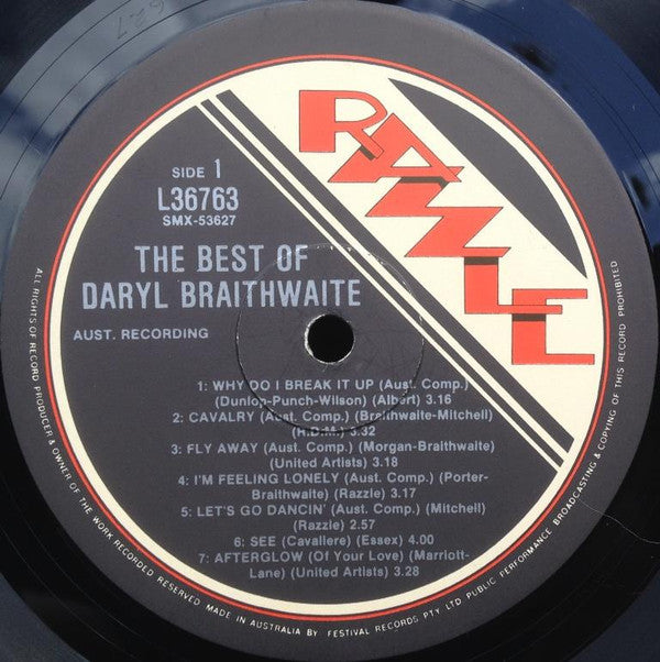 Daryl Braithwaite : Best Of (LP, Comp)