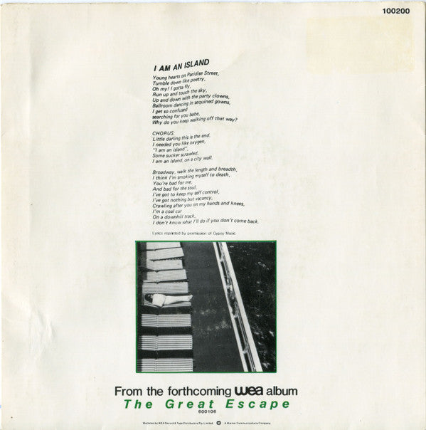 Richard Clapton : I Am An Island (7", Single)