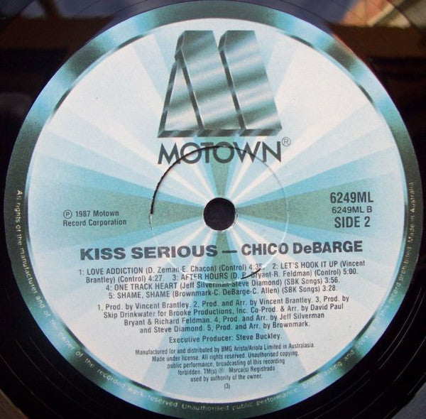 Chico DeBarge : Kiss Serious (LP, Album)