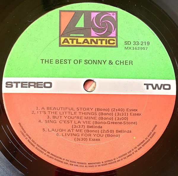Sonny & Cher : The Best Of Sonny & Chér (LP, Comp, RE)