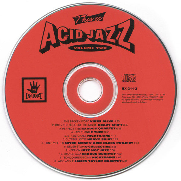 Various : This Is Acid Jazz Volume Two (CD, Comp, RP)