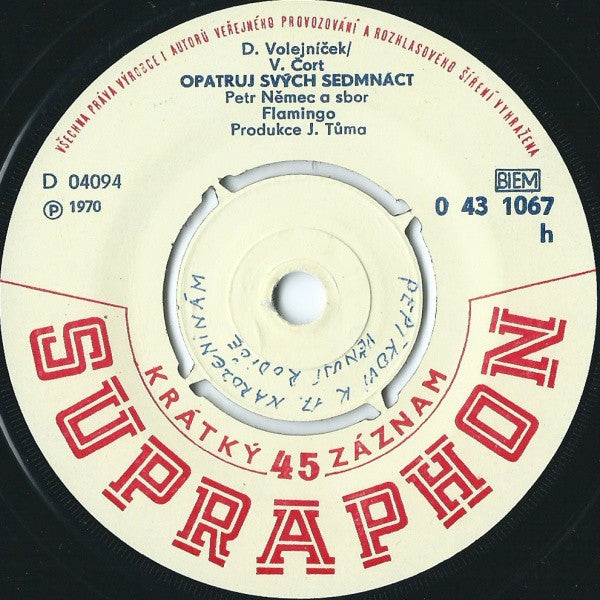 Petr Němec, Flamingo (6) : Michael / Opatruj Svých Sedmnáct (7", Mono)