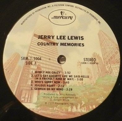 Jerry Lee Lewis : Country Memories (LP, Album)