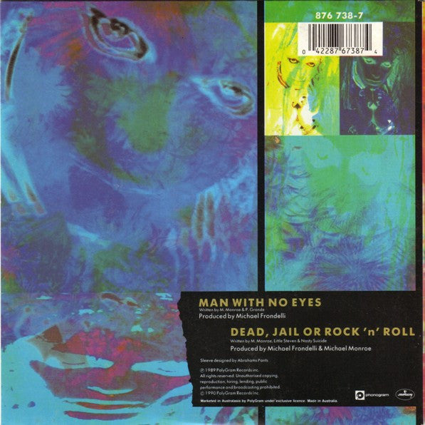 Michael Monroe : Man With No Eyes (7", Single)