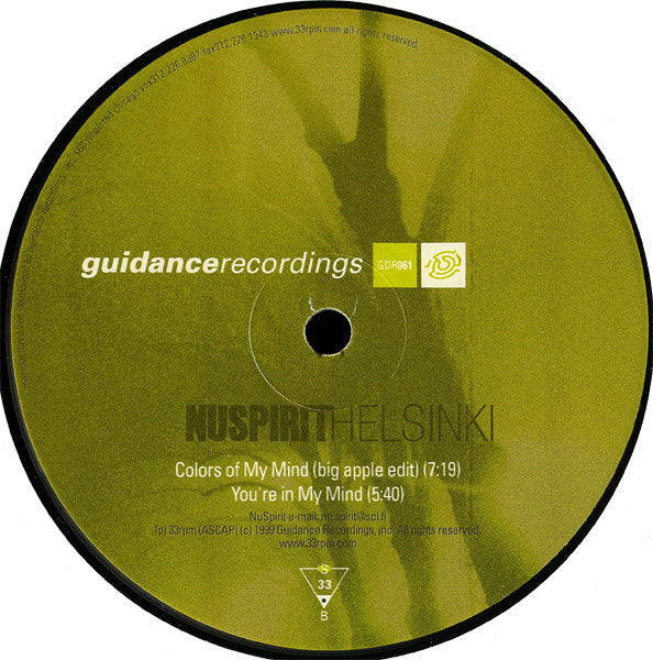 Nuspirit Helsinki : Colors Of My Mind (12")