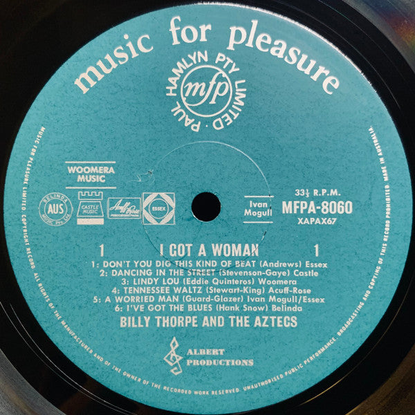 Billy Thorpe And The Aztecs : I Got A Woman (LP)