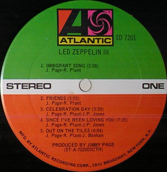 Led Zeppelin : Led Zeppelin III (LP, Album, CTH)