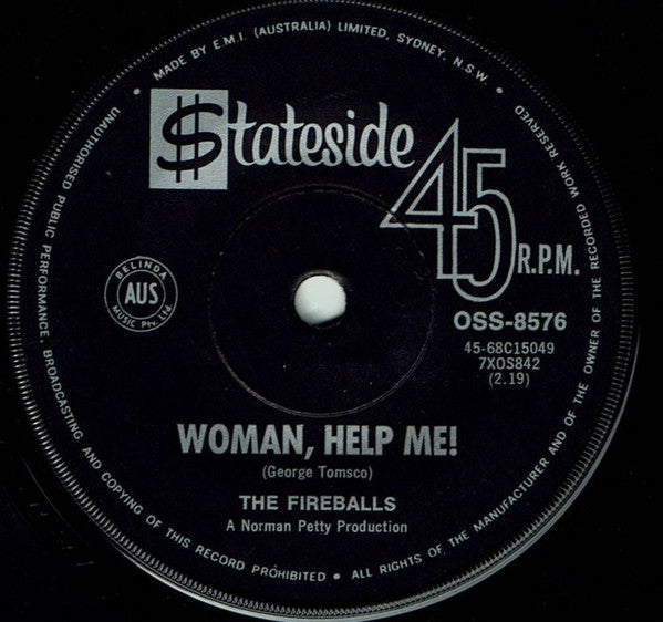 The Fireballs : Come On, React! (7", Single)