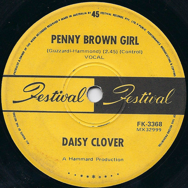 Daisy Clover : Penny Brown Girl / Barbara (7&quot;, Single)