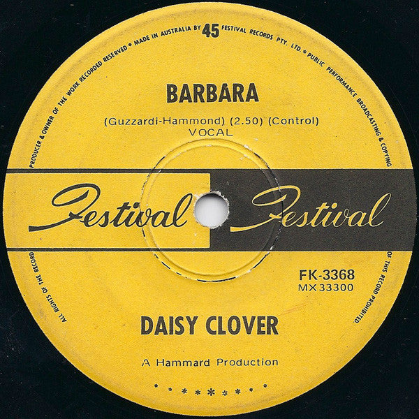 Daisy Clover : Penny Brown Girl / Barbara (7", Single)