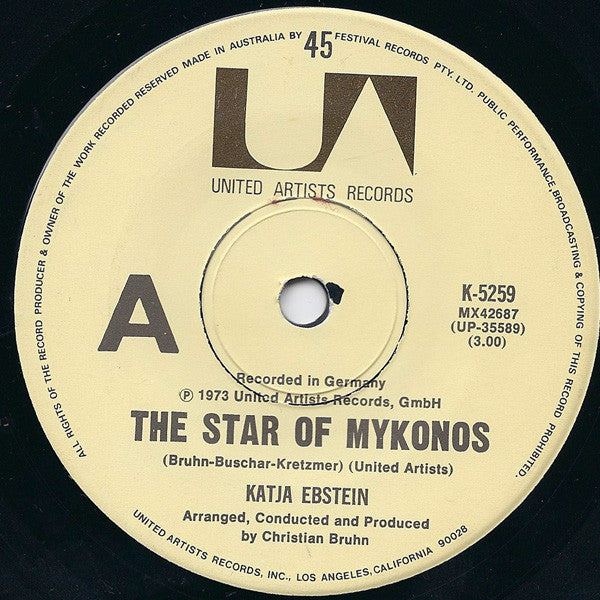 Katja Ebstein : The Star Of Mykonos (7&quot;, Single)