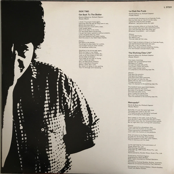 Richard Clapton : Dark Spaces (LP, Album)