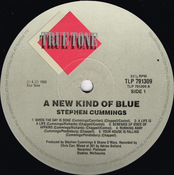 Stephen Cummings : A New Kind Of Blue (LP, Album)
