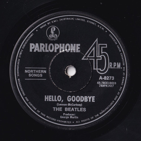 The Beatles : Hello, Goodbye (7&quot;, Single)