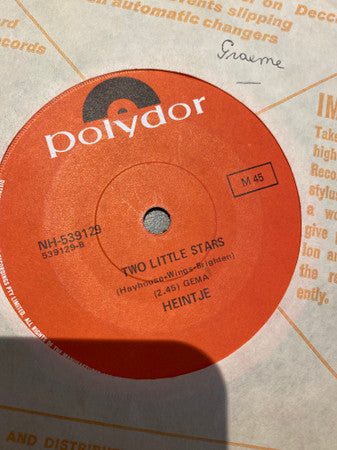 Heintje : I Am Your Little Boy / Two Little Stars (7&quot;)